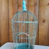 blue bird cage
