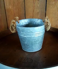 Tin floral bucket