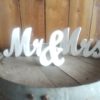 Mr. & Mrs. letters